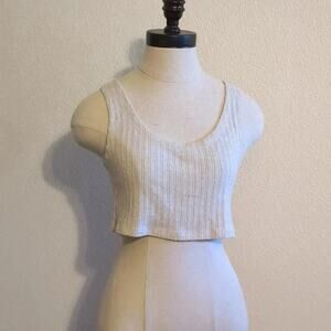 Top Shop tan‎ Crop Top size 8-10